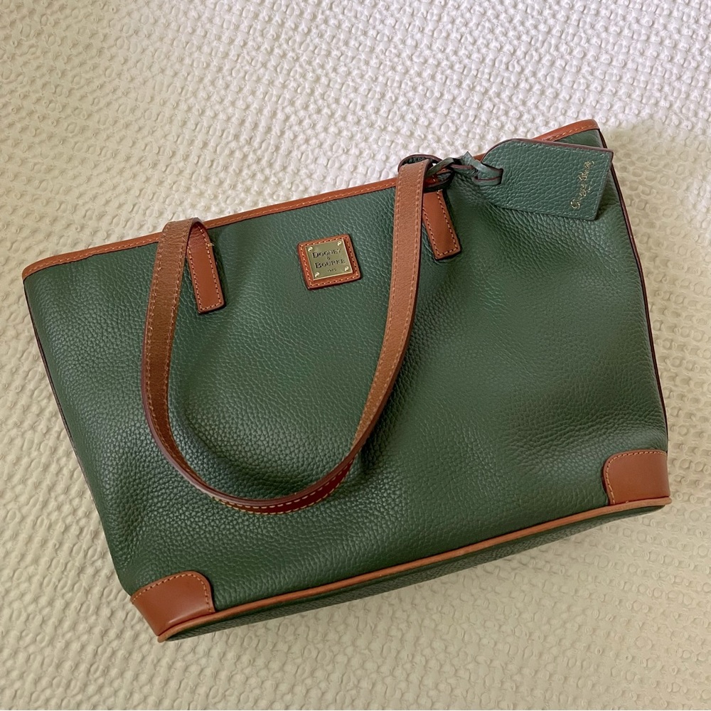 NWOT Dooney & Bourke Leather Tote Bag - Hunter Green